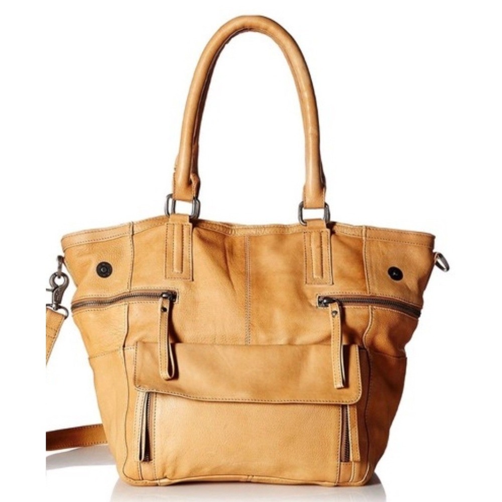 Day & Mood Hannah Leather Bag Large Hobo Crossbody Tote Pockets Utility Travel